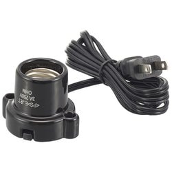 磁器レセップ E26 1.5mコード ブラック HS-L2615ZR-K
