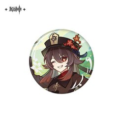 原神 缶バッジ 流れゆく水に詩を紡いでシリーズ 胡桃 [キャラクターグッズ]