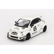 MGT00809-BL 1/64 アバルト 595 LB-WORKS x Abas Works ガラ ホワイト 左ハンドル [ダイキャストミニカー]