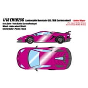 EML025G 1/18 ランボルギーニ アヴェンタドール SVJ 2018 ヴィオラアシーファ [レジンキャストミニカー]