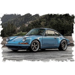 VM111V 1/43 シンガー 911 964 クーペ ライトブルーメタリック [レジンキャストミニカー]