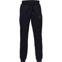 UAアーマーフリース プロ ジョガーパンツ 1386706 001 BLK/CRO YSMサイズ [アウトドア パンツ キッズ]