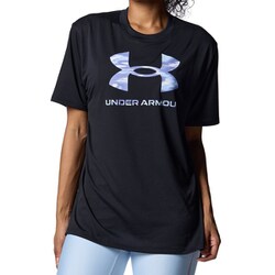 UAテック オーバーサイズド Tシャツ 1388188 Black(001) MDサイズ [フィットネス ヨガ シャツ レディース]