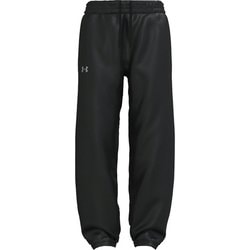 UAトリコット ウーブン パンツ 1388193 001 BLK MDサイズ [ランニングウェア ロングパンツ レディース]