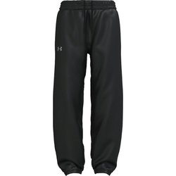 UAトリコット ウーブン パンツ 1388193 001 BLK SMサイズ [ランニングウェア ロングパンツ レディース]