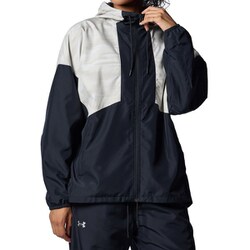 UAメッシュ ウーブン フルジップ フーディー 1388194 001 Black MDサイズ [ランニングウェア ジャケット レディース]