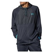 UAアーマーフリース マックス フルジップ フーディー 1388224 001 BLK MDサイズ [ランニングウェア ジャケット メンズ]