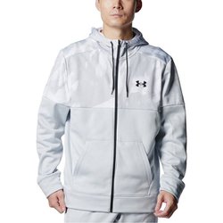 UAアーマーフリース ノベルティ フルジップ フーディー 1388228 014 HGY LGサイズ [ランニングウェア ジャケット メンズ]