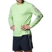 スピードストライド ロングスリーブ Tシャツ 1388246 Morph Green(304) MDサイズ [ランニングウェア シャツ メンズ]