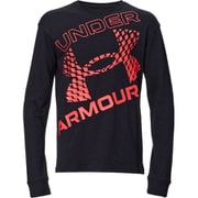スーパービッグロゴ ロングスリーブ Tシャツ 1388278 Black/Racer Red(001) YLGサイズ [アウトドア トップス 長袖 キッズ]