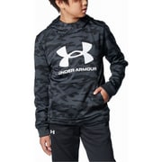 アーマーフリース プリント ビッグロゴ フーディー 1388280 BLK/ANC/WHT(001) YLGサイズ [アウトドア トップス 長袖 キッズ]