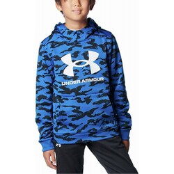 アーマーフリース プリント ビッグロゴ フーディー 1388280 TCB/BLK/WHT(432) YLGサイズ [アウトドア トップス 長袖 キッズ]