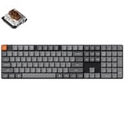 K5 Max QMK/VIA ワイヤレス カスタム・メカニカルキーボード RGB US配列 テンキー付 フルサイズ Gateronロープロファイル2.0メカニカルスイッチ(ホットスワップ) 茶軸 K5M-H3-US
