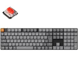 K5 Max QMK/VIA ワイヤレス カスタム・メカニカルキーボード White LED JIS配列 テンキー付 フルサイズ Gateronロープロファイル2.0メカニカルスイッチ 赤軸 K5M-A1-JIS
