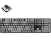 K5 Max QMK/VIA ワイヤレス カスタム・メカニカルキーボード RGB JIS配列 テンキー付 フルサイズ Gateronロープロファイル2.0メカニカルスイッチ(ホットスワップ) 茶軸 K5M-H3-JIS