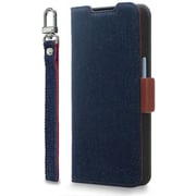 CR_AW4CSPLNA_ID [AQUOS wish4用 手帳型ケース カード収納 スマホストラップ スタンド機能 PU レザー デニム NU インディゴ]