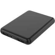 空調服対応 高性能IC搭載 コンパクト モバイルバッテリー 5000mAh ブラック HD3-MBTC5000BK