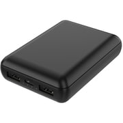 空調服対応 高性能IC搭載 大容量 コンパクト モバイルバッテリー 10000mAh ブラック HD3-MBTC10000BK