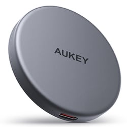 MagFusion Aura ワイヤレス充電器 MagSafe対応 Qi2 15W グレー LC-MC10-GY
