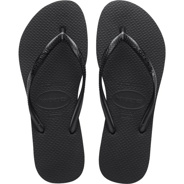 ハワイアナス Havaianas40000300090378 [ビーチサンダル Slim（スリム） Black 378（24/25cm） 正規輸入品]Ω