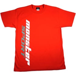 ZWS253XL [モンスター BIGロゴTシャツ 赤 半袖 3XLサイズ]