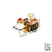 NEKO-005 世にも不思議な猫世界 クロス素材ステッカー 引越し