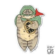 NEKO-012 世にも不思議な猫世界 ビッグサイズステッカー 招き猫春男