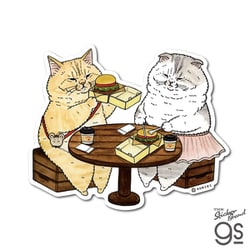 NEKO-013 世にも不思議な猫世界 ビッグサイズステッカー ウーヤくん＆ミーヤちゃん