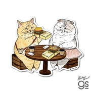 NEKO-013 世にも不思議な猫世界 ビッグサイズステッカー ウーヤくん&ミーヤちゃん