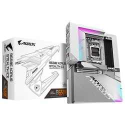 B650E AORUS STEALTH ICE 背面コネクタ・ホワイト基板採用 AMD Ryzen 9000/8000/7000シリーズプロセッサ対応 Socket AM5 DDR5 ATX マザーボード B650E A STEALTH ICE