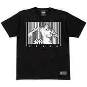 KMC キン肉マン Tシャツ ゼブラバーコード ブラック Mサイズ