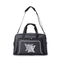 AGEUUBB01BKF [DOUBLE LOGO BOSTON BAG BLACK F ダブルロゴボストンバッグ ブラック]