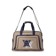 AGEUUBB01BEF [DOUBLE LOGO BOSTON BAG BEIGE F ダブルロゴボストンバッグ ベージュ]
