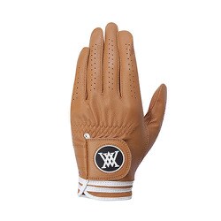 AGEUMGV01CM25 [（M） TWO LINE GLOVE CAMEL 25 メンズツーライングローブ（左手）キャメル]