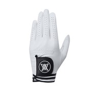 AGEUMGV01WH23 [（M） TWO LINE GLOVE WHITE 23 メンズツーライングローブ（左手）ホワイト]