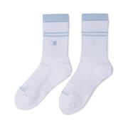 AGEUWSC03SBF [（W） DOUBLE BLOCK SOCKS SKY BLUE F ウィメンズダブルブロックソックス]