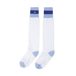 AGEUWSC05SBF [（W） THREE-TONE KNEE SOCKS SKY BLUE F ウィメンズ3トーンニーソックス]