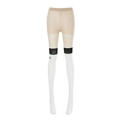 AGEUWAC03WHF [（W） BLOCK KNEE SOCKS STOCKINGS WHITE F ウィメンズブロックソックスストッキング]