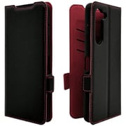 7988ARWE2PBSMBKR [arrows We2 Plus用 手帳型 薄型 カード入れ おしゃれ スタンド機能 シンプル サイドマグネット BK RD アローズ]