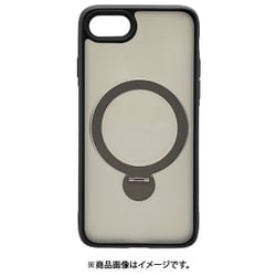 8045IP247HPMBK [iPhone SE（第3世代）/SE（第2世代）/8用 ZEROSAFE ハイブリッドケース TPU×PC 360°回転 Magsafeリング付き フロストブラック]