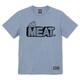 KMC キン肉マン Tシャツ MEAT LOGO アシッドブルー XXLサイズ