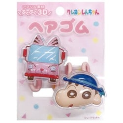 K2941E クレヨンしんちゃん 立体アクリルヘアゴム ライトピンク