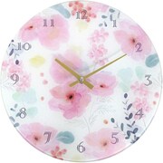 CL054445 ガラスウォールクロック ウォールクロック ラナンキュラス glasswc
