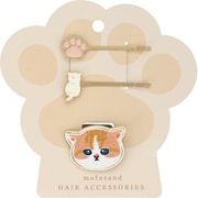 MD46836 [mofusand ヘアピン&ヘアゴム<ベージュ> mofusandヘアアクセサリーシリーズ]