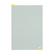 ほぼ日の下敷き アイスグレー×イエロー カズンサイズ用