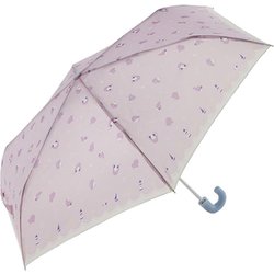 20390 amusant sous la pluie ジュニア折りたたみ傘 50cm 子供折傘50cm 20390.ペンギンパープル myjuniorfold50