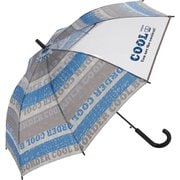 mytaifujun55 [24590 amusant sous la pluie 耐風 55cm ジュニア長傘 透明窓 24590.クールボーダー ブルー]
