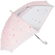 2mytaifujun55 [24670 ジュニア耐風傘 透明窓付き 55cm 長傘 シマエナガPI]