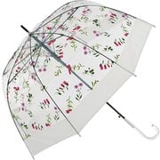 mybirdgacage [29100 amusant sous la pluie バードケージ プラスチック傘 65cm 長傘 ボタニカルRDxWH]