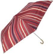 4mytaifumini55 [14620 amusant sous la pluie 耐風折りたたみ傘 55cm 折りたたみ傘 ブラッシュストライプRD]